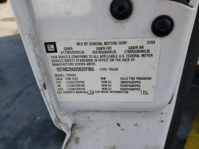 Photo 10 from auction – 2005 GMC SIERRA C25 with VIN 1GTHC29U25E207060