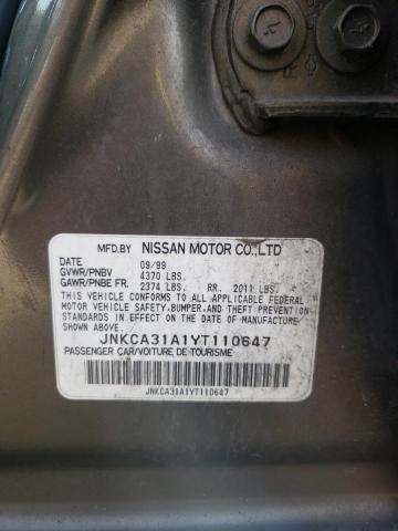 Photo 10 from auction – 2000 INFINITI I30 with VIN JNKCA31A1YT110647