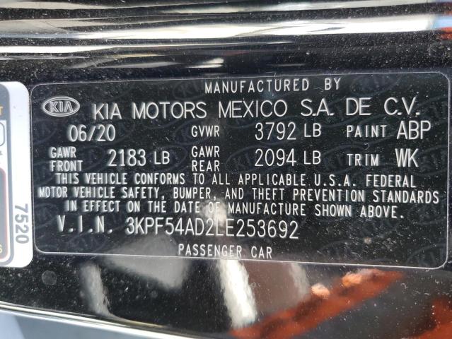Photo 10 from auction – 2020 KIA FORTE with VIN 3KPF54AD2LE253692