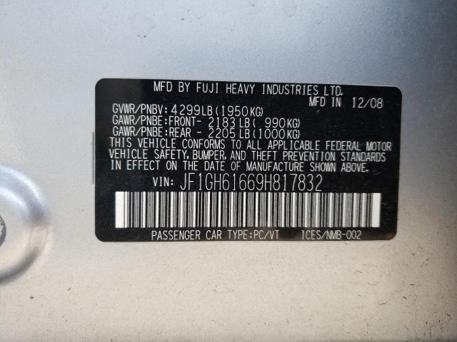 Photo 10 from auction – 2009 SUBARU IMPREZA 2. with VIN JF1GH61669H817832