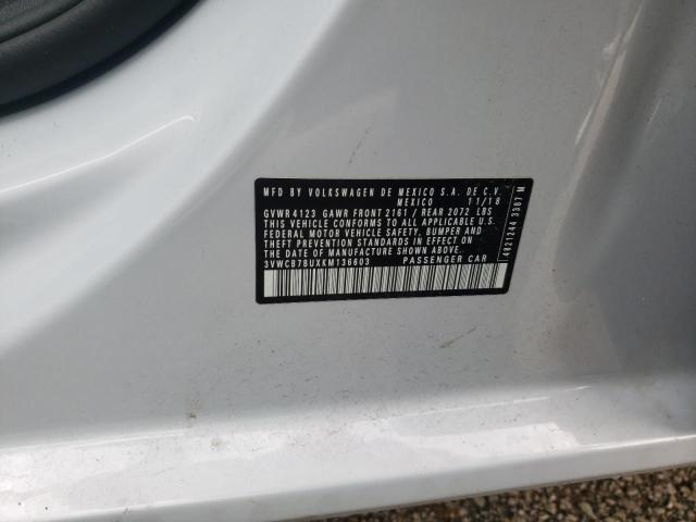 Photo 10 from auction – 2019 VOLKSWAGEN JETTA S with VIN 3VWCB7BUXKM136603