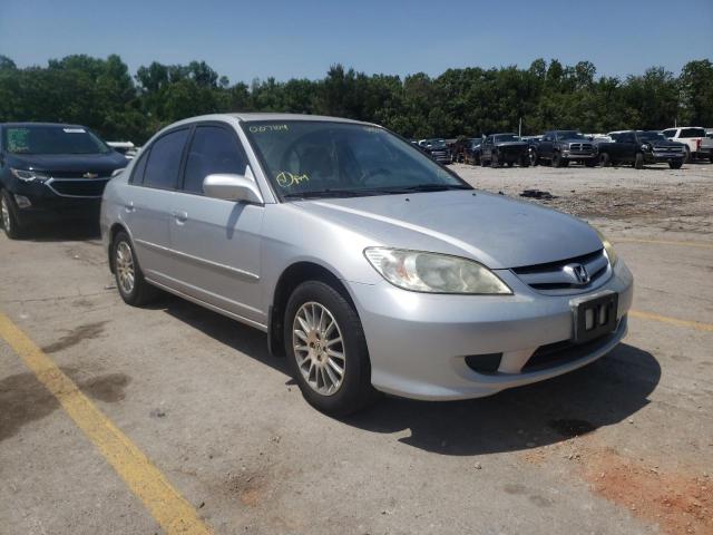 HONDA CIVIC EX 2005 with VIN 1HGES26725L007104 - Photo from auction
