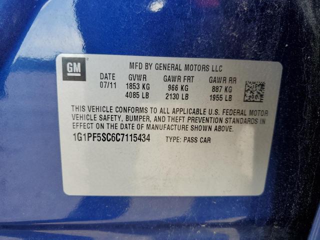 Photo 10 from auction – 2012 CHEVROLET CRUZE LT with VIN 1G1PF5SC6C7115434