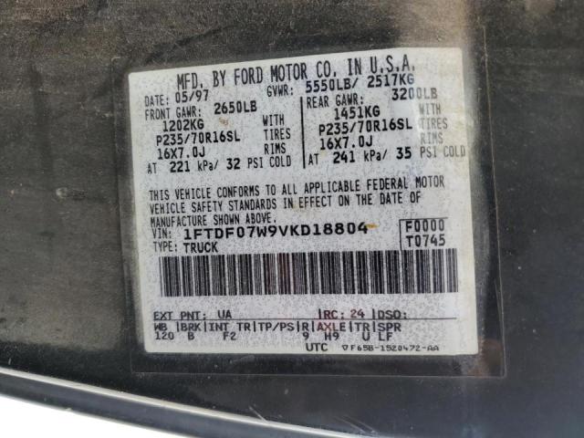 صورة رقم 10 من المزاد - 1997 FORD F150 مع VIN 1FTDF07W9VKD18804