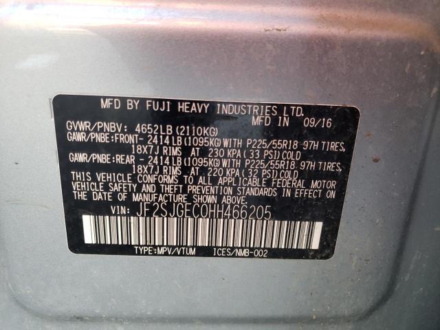 Photo 10 from auction – 2017 SUBARU FORESTER 2 with VIN JF2SJGEC0HH466205