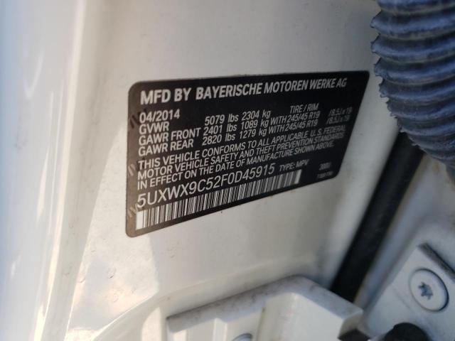 Photo 10 from auction – 2015 BMW X3 XDRIVE2 with VIN 5UXWX9C52F0D45915