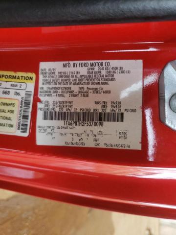 Photo 10 from auction – 2015 FORD MUSTANG with VIN 1FA6P8TH2F5378098