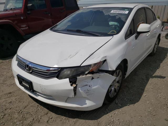 Photo 2 from auction – 2012 HONDA CIVIC LX with VIN 2HGFB2F52CH563362