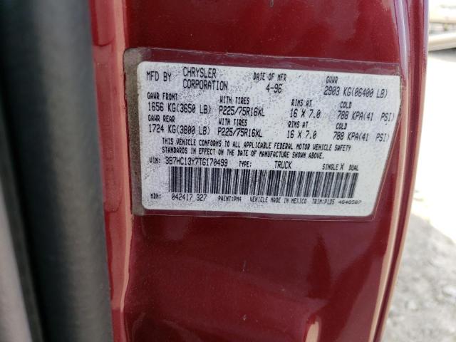 Photo 10 from auction – 1996 DODGE RAM 1500 with VIN 3B7HC13Y7TG170499