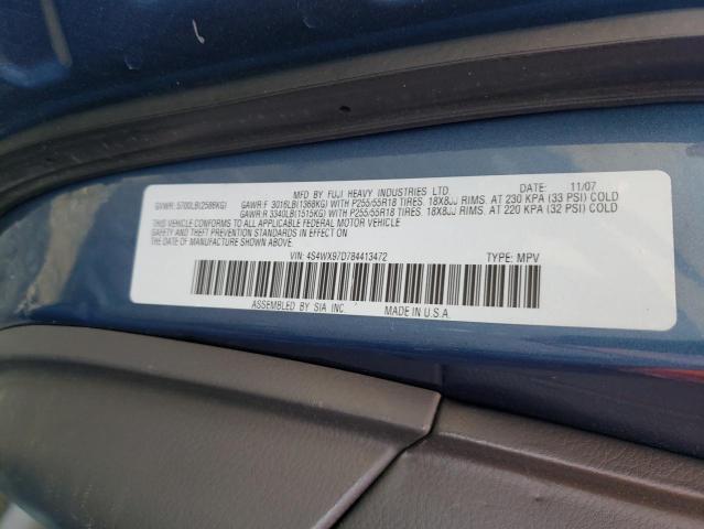 Photo 10 from auction – 2008 SUBARU TRIBECA LI with VIN 4S4WX97D784413472