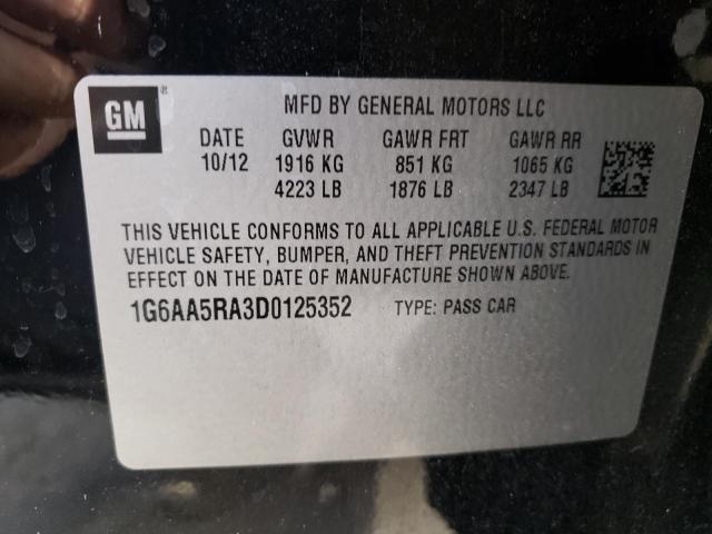Photo 10 from auction – 2013 CADILLAC ATS with VIN 1G6AA5RA3D0125352