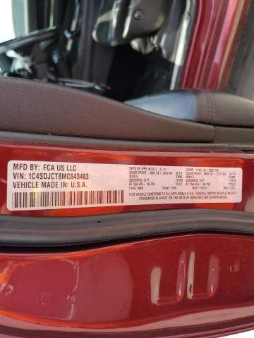 Photo 10 from auction – 2021 DODGE DURANGO R/ with VIN 1C4SDJCT8MC643483
