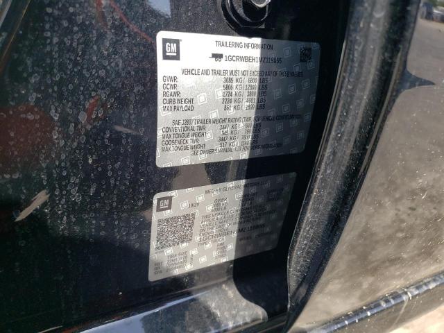 Photo 10 from auction – 2021 CHEVROLET SILVERADO with VIN 1GCRWBEH1MZ119855