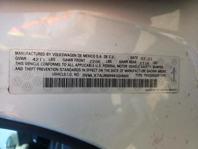 Photo 10 from auction – 2011 VOLKSWAGEN JETTA SEL with VIN 3VWLX7AJ8BM400488