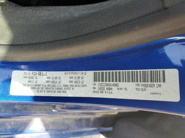 Photo 10 from auction – 2016 CHRYSLER 200 C with VIN 1C3CCCCB4GN146065