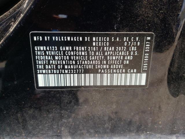Photo 10 from auction – 2019 VOLKSWAGEN JETTA with VIN 3VWEB7BU7KM232777