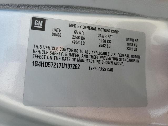 Photo 10 from auction – 2007 BUICK LUCERNE CX with VIN 1G4HD57217U107262