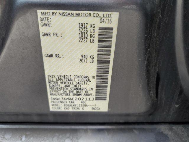 Photo 10 from auction – 2016 NISSAN ALTIMA 2.5 with VIN 1N4AL3AP6GC207113