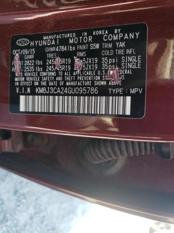 Photo 10 from auction – 2016 HYUNDAI TUCSON LIM with VIN KM8J3CA24GU095786