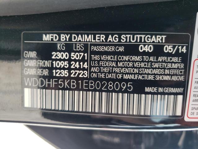 Photo 10 from auction – 2014 MERCEDES-BENZ E 350 with VIN WDDHF5KB1EB028095
