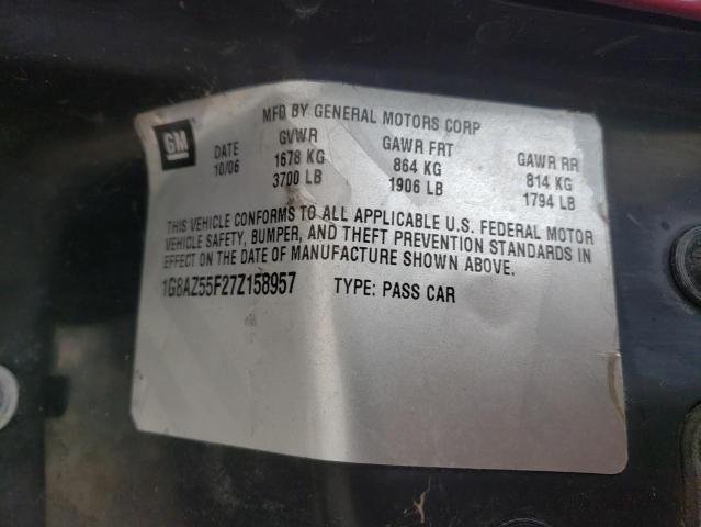 Photo 10 from auction – 2007 SATURN ION LEVEL with VIN 1G8AZ55F27Z158957