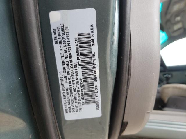 Photo 10 from auction – 2002 SUBARU LEGACY with VIN 4S3BE635626203401