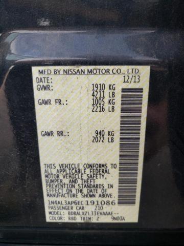 Photo 10 from auction – 2014 NISSAN ALTIMA 2.5 with VIN 1N4AL3AP6EC191086