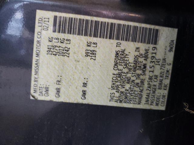 Photo 10 from auction – 2011 NISSAN ALTIMA BAS with VIN 1N4AL2AP5BC153919