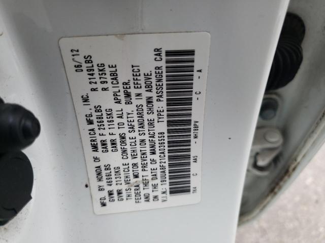 Photo 10 from auction – 2012 ACURA TL with VIN 19UUA8F21CA036558