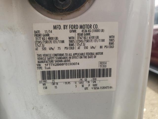 Photo 10 from auction – 2015 FORD F250 SUPER with VIN 1FT7X2B68FEC03074