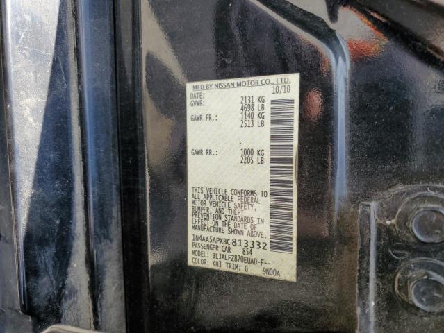 Foto 10 de la subasta – 2011 NISSAN MAXIMA S con VIN 1N4AA5APXBC813332