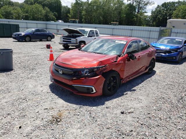 Photo 2 from auction – 2020 HONDA CIVIC LX with VIN 19XFC2F66LE016384