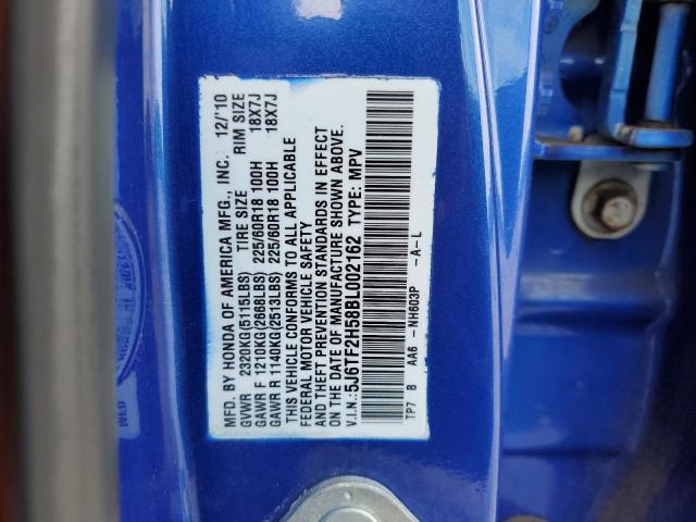 Photo 10 from auction – 2011 HONDA ACCORD CRO with VIN 5J6TF2H58BL002162