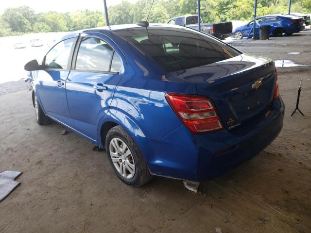 Photo 3 from auction – 2017 CHEVROLET SONIC LS with VIN 1G1JB5SH5H4160175