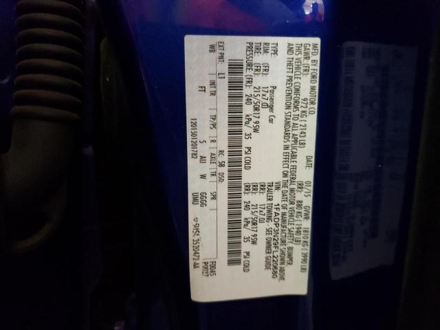 Photo 10 from auction – 2015 FORD FOCUS TITA with VIN 1FADP3N29FL220680