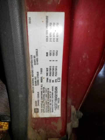 Photo 10 from auction – 2005 CHEVROLET COLORADO with VIN 1GCDT198458105494