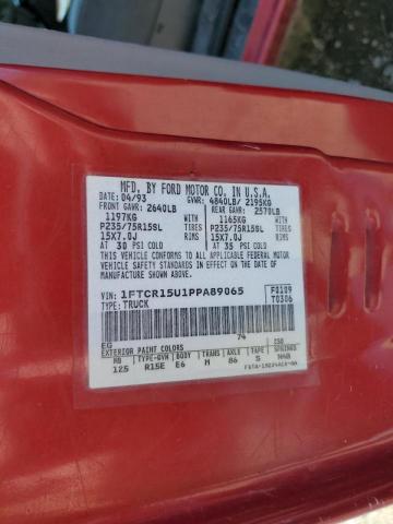 Photo 10 from auction – 1993 FORD RANGER SUP with VIN 1FTCR15U1PPA89065
