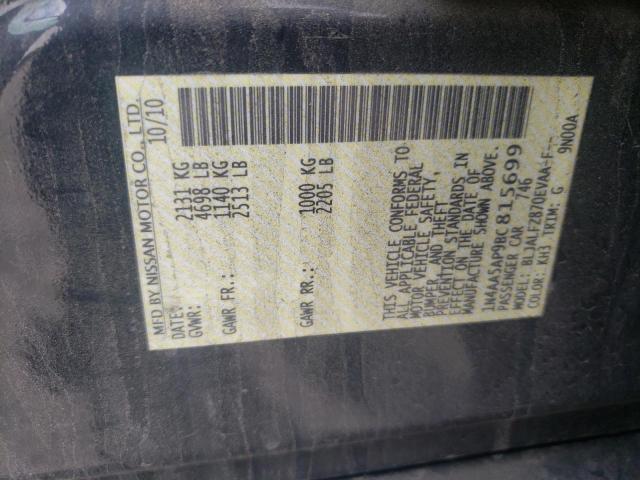 Photo 10 from auction – 2011 NISSAN MAXIMA S with VIN 1N4AA5AP9BC815699