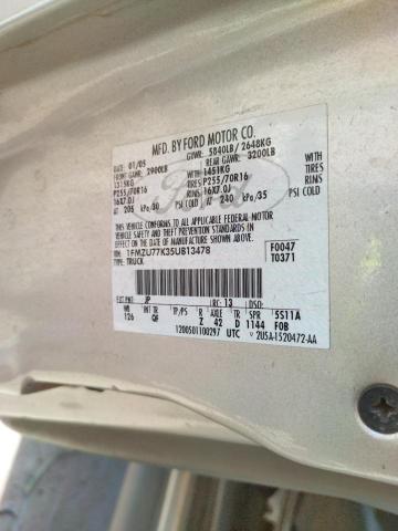 Photo 10 from auction – 2005 FORD EXPLORER S with VIN 1FMZU77K35UB13478