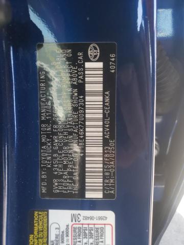 Photo 10 from auction – 2007 TOYOTA CAMRY CE with VIN 4T1BE46K77U097304