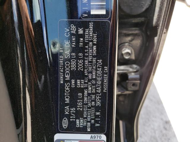 Photo 10 from auction – 2017 KIA FORTE LX with VIN 3KPFL4A74HE084704