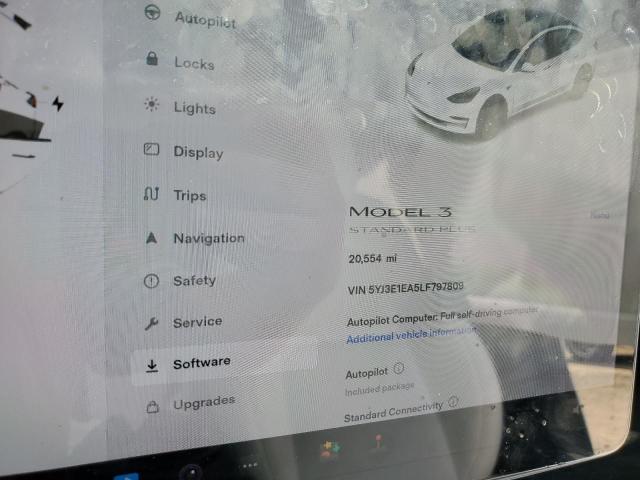Photo 8 from auction – 2020 TESLA MODEL 3 with VIN 5YJ3E1EA5LF797809