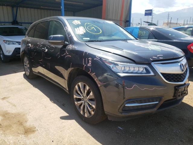 ACURA MDX TECHNO 2015 with VIN 5FRYD4H43FB031824 - Photo from auction