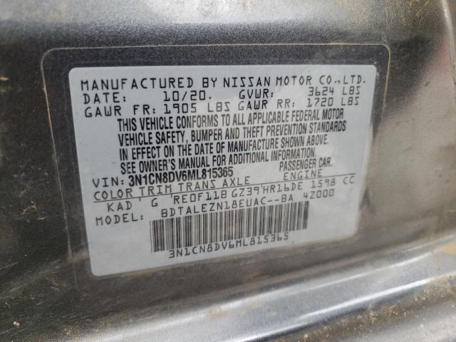 Photo 10 from auction – 2021 NISSAN VERSA S with VIN 3N1CN8DV6ML815365