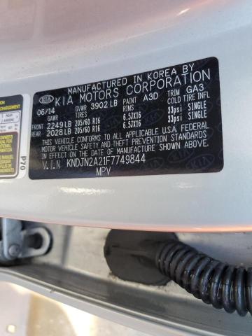 Photo 10 from auction – 2015 KIA SOUL with VIN KNDJN2A21F7749844