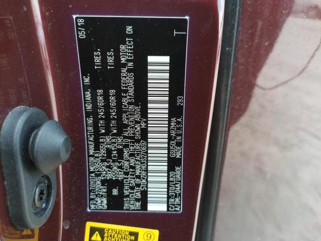 Photo 10 from auction – 2018 TOYOTA HIGHLANDER with VIN 5TDKZRFH0JS270697