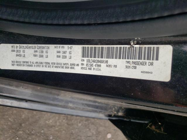 Photo 10 from auction – 2008 DODGE AVENGER SE with VIN 1B3LC46K28N660108