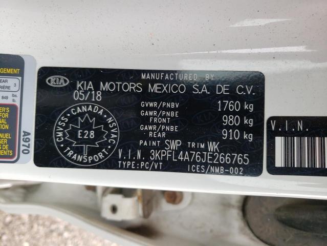 Photo 10 from auction – 2018 KIA FORTE LX with VIN 3KPFL4A76JE266765