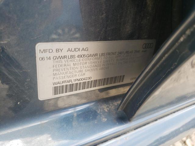 Photo 10 from auction – 2015 AUDI A4 PREMIUM with VIN WAUFFAFL1FN004230