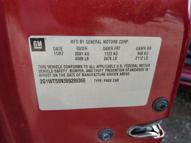 Photo 10 from auction – 2008 CHEVROLET IMPALA LT with VIN 2G1WT58N389289366